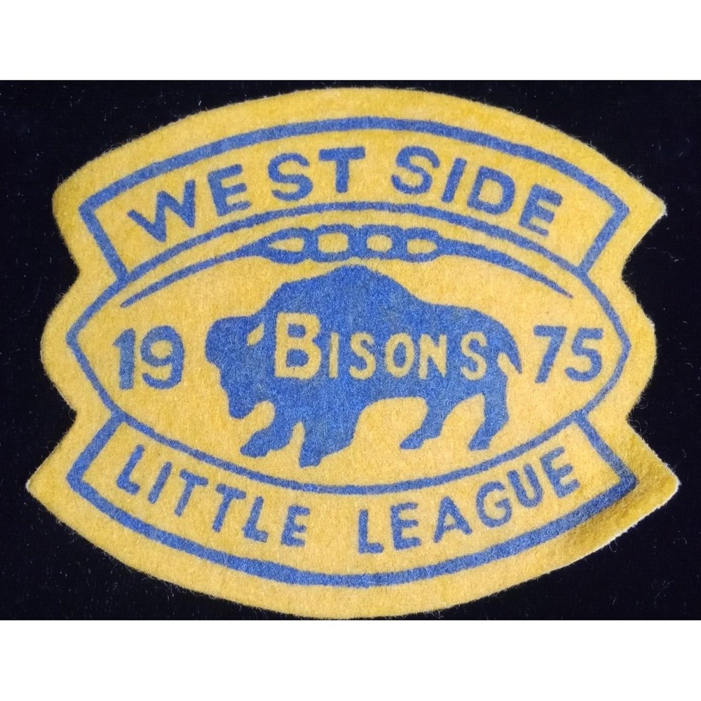 WEST SIDE BISONS 1975 LITTLE LEAGUE BASEBALL Patch